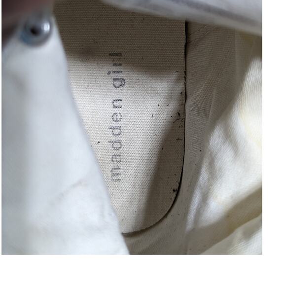 Madden Girl Women's White Platform Canvas Comfort High Top Sneaker Size 9 - Picture 7 of 8